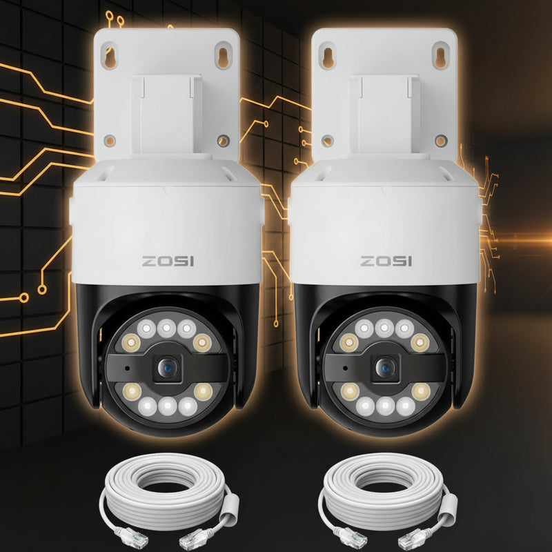 TECHGIER | ZOSI C296 4K PoE PTZ Kamera | Auto-Tracking