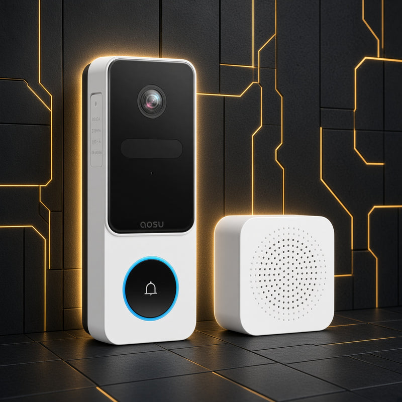 TECHGIER | AOSU Video Doorbell SE | 2K Türkamera