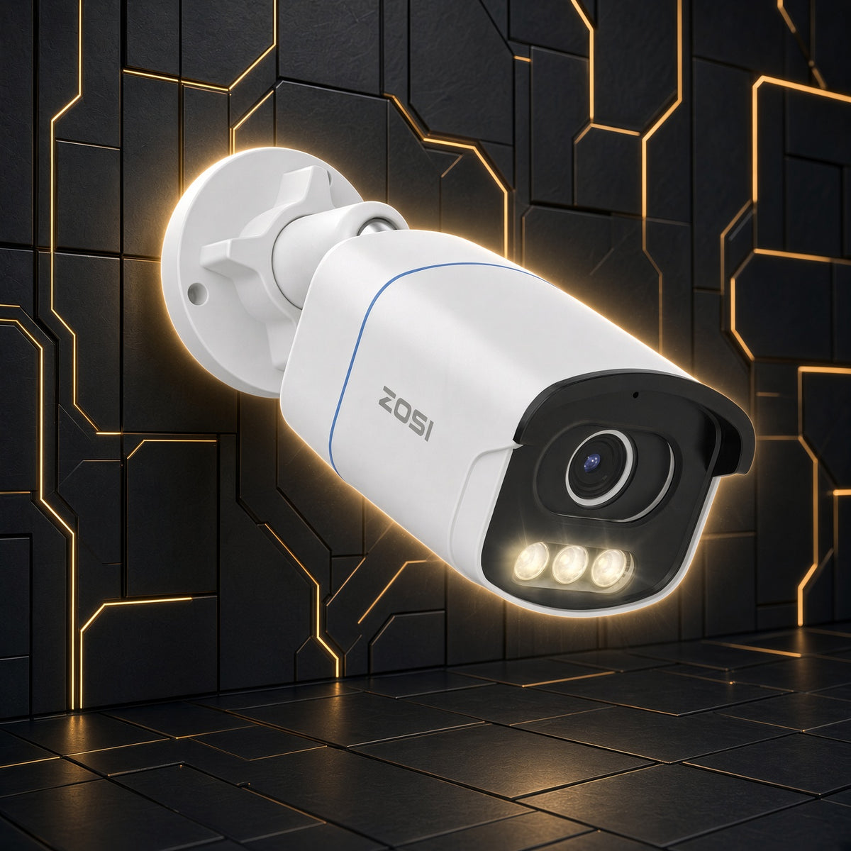 TECHGIER | ZOSI C186A 5MP PoE Kamera | Farb-Nachtsicht