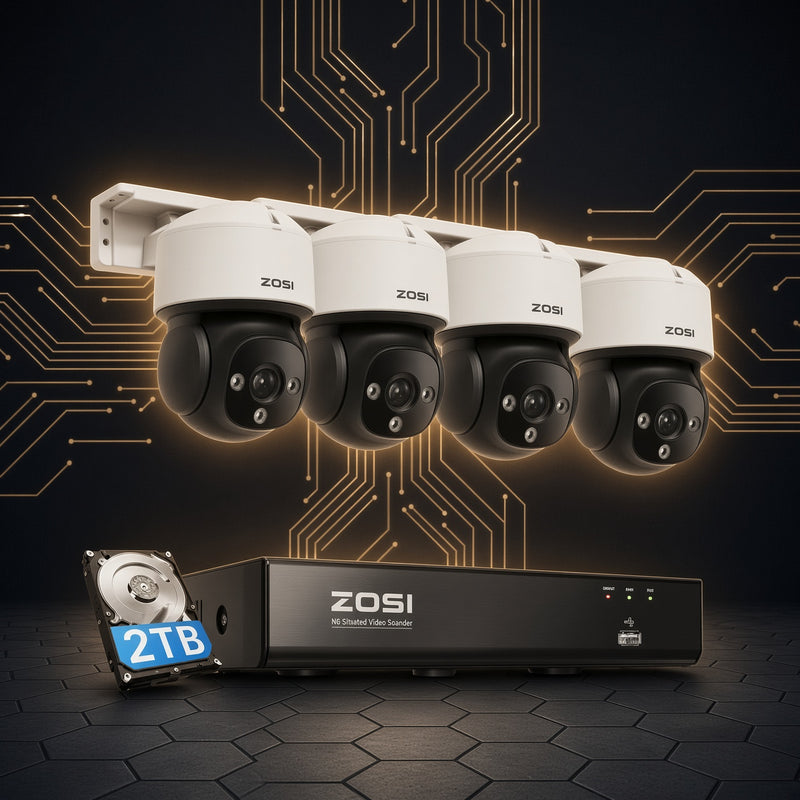 TECHGIER | ZOSI C290 4K PTZ PoE System | 2TB